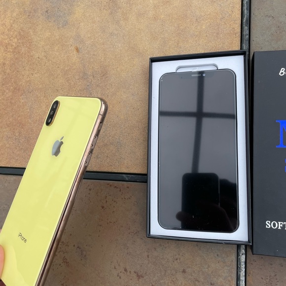 Apple Cell Phones & Accessories Iphone Xs Max Yellow Back Front Screen Replacement Kit